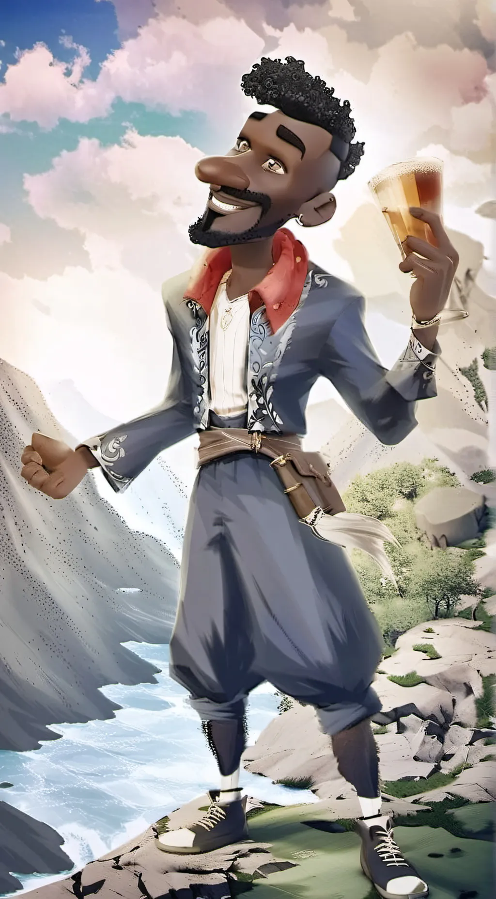 ai character: quandaledingle  background