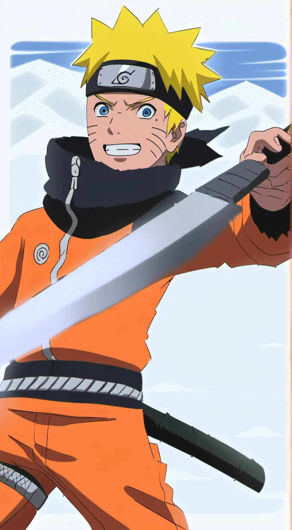 ai character: Naruto uzumaki background