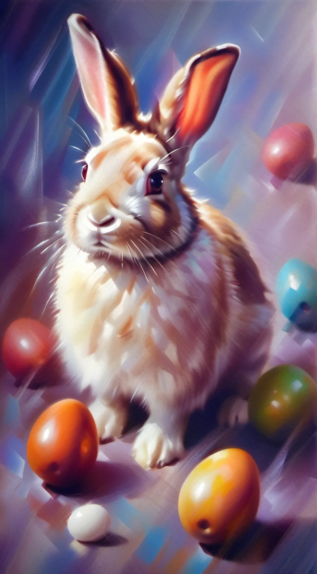 ai character: Easter bunny background
