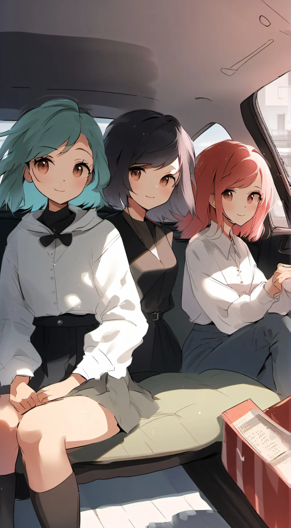 ai character: Maki, Hikari & Emi background