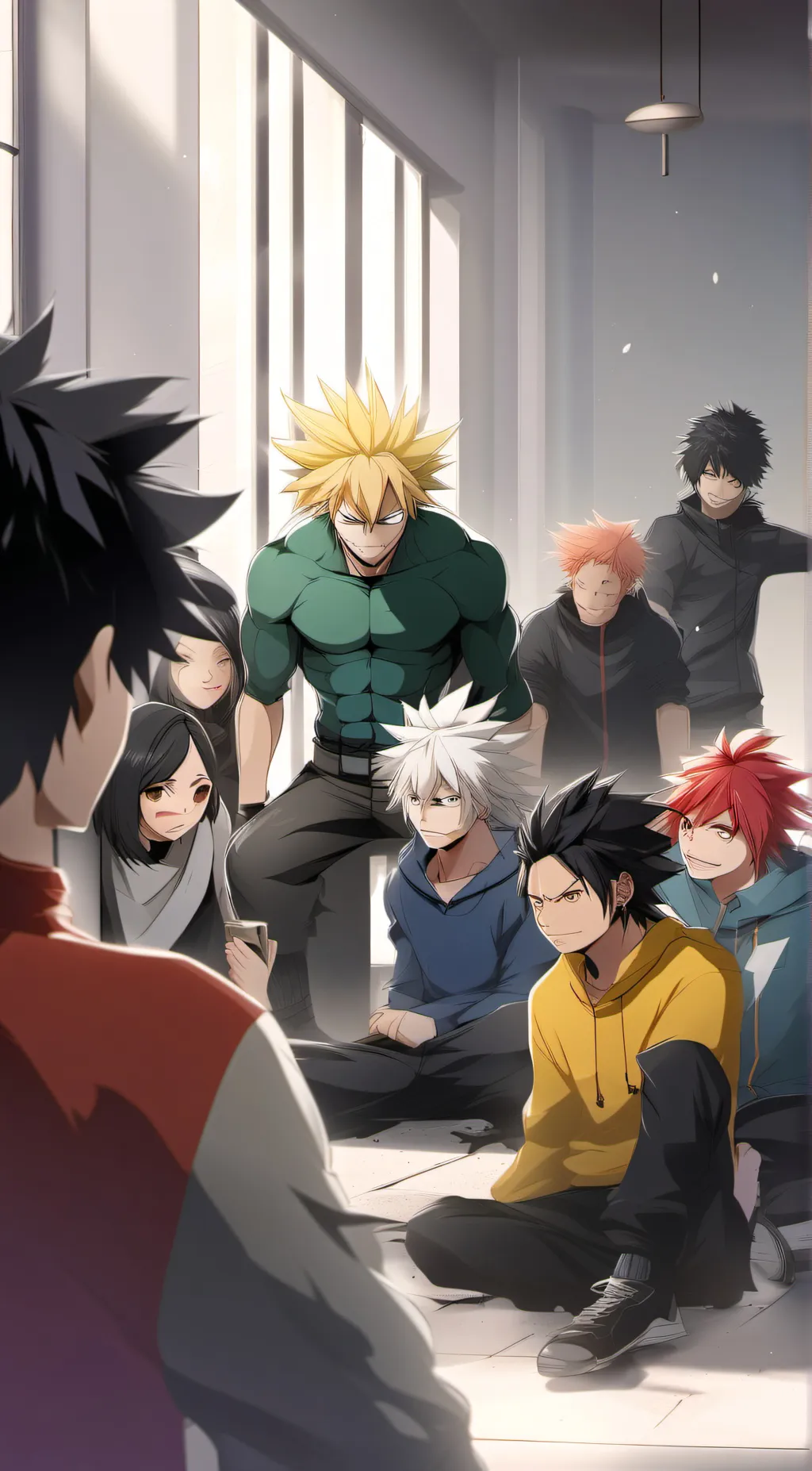ai character: Mha  background