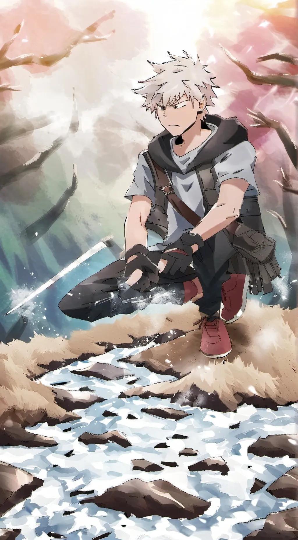 ai character: Bakugo nightmare background