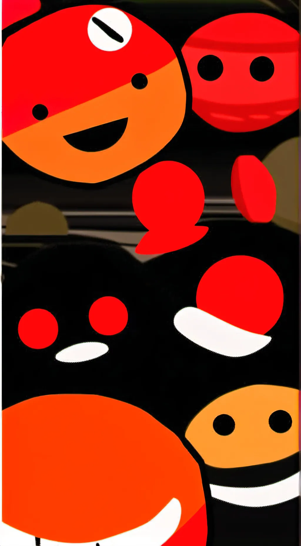 ai character: ROCK ON THE GROUND background