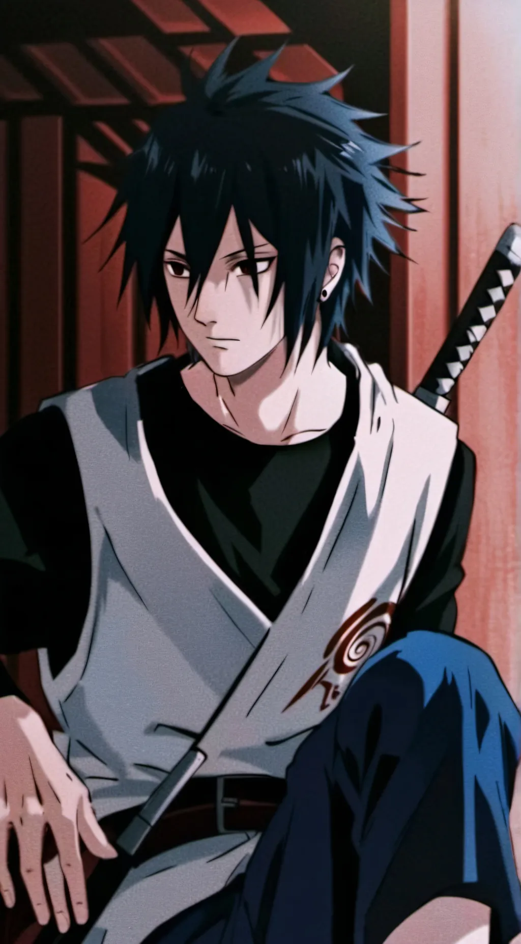 ai character: Sasuke background