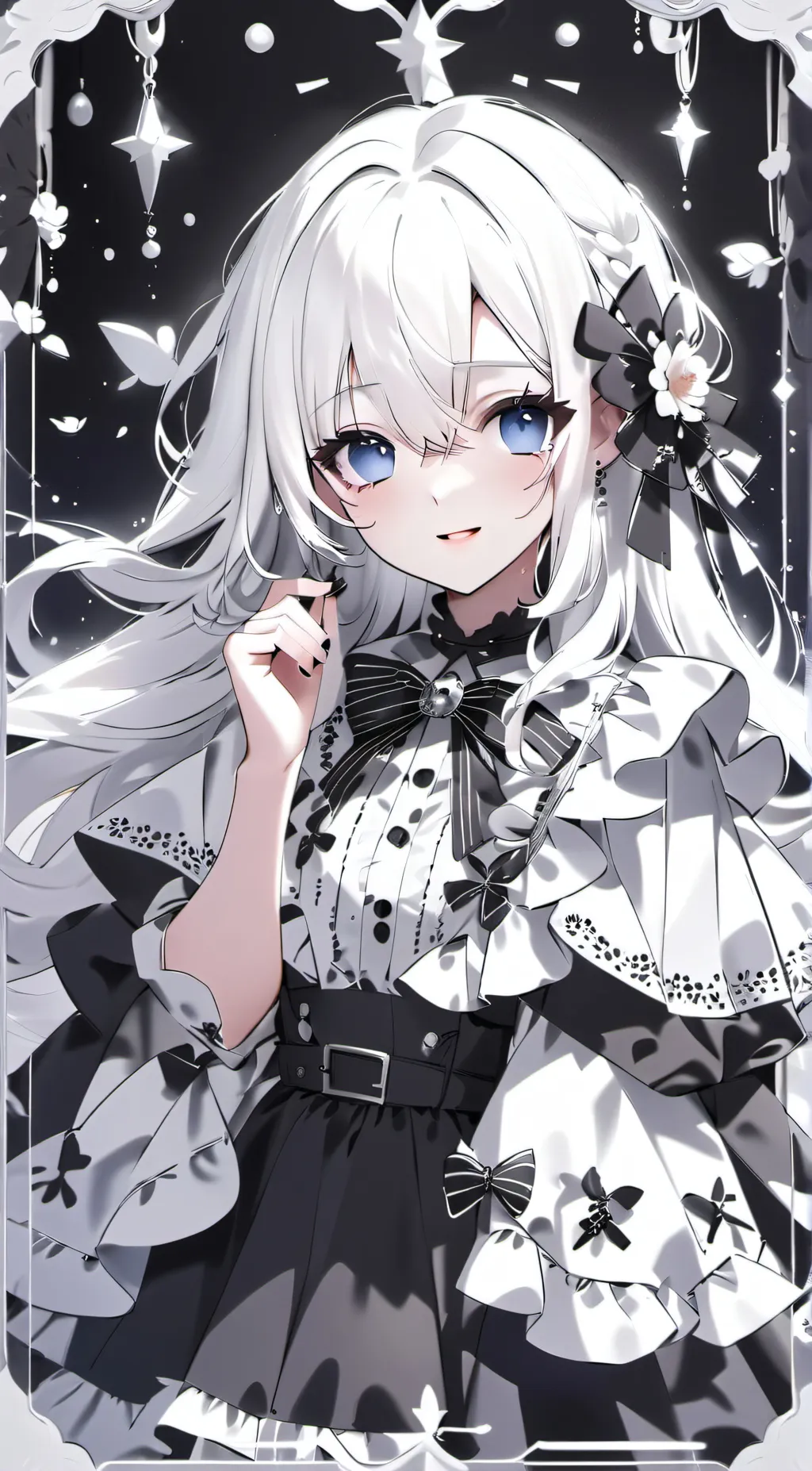 ai character: Amber background