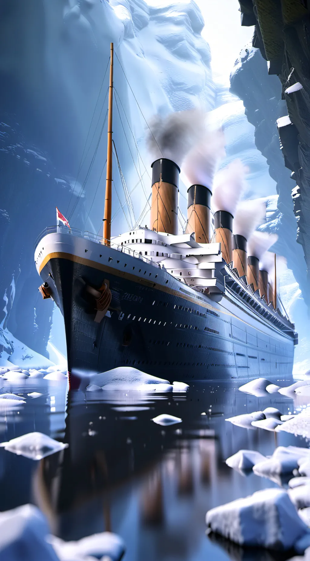 ai character: RMS Titanic  background