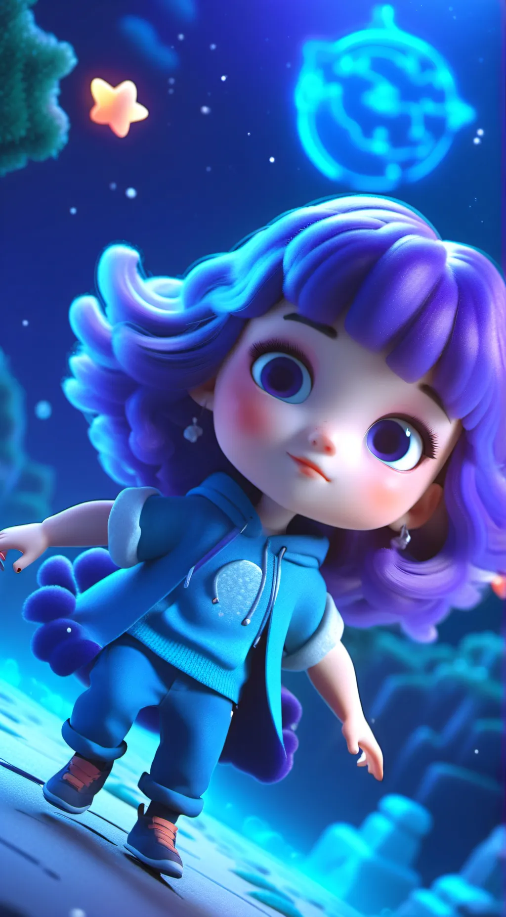 ai character: (she has no name) background
