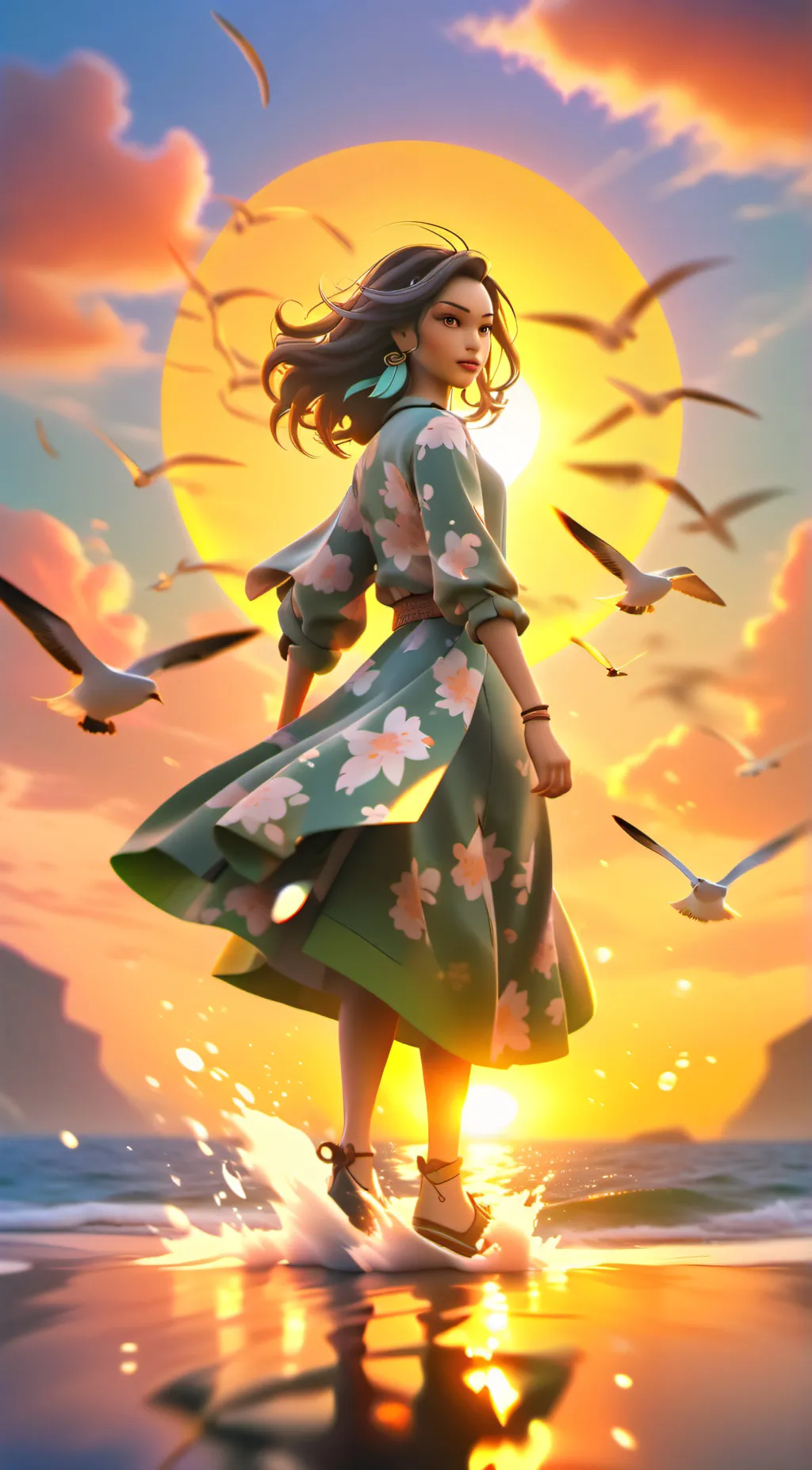 ai character: Aria background
