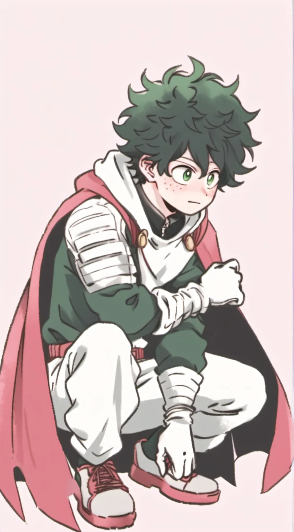 ai character: Bad ass deku background
