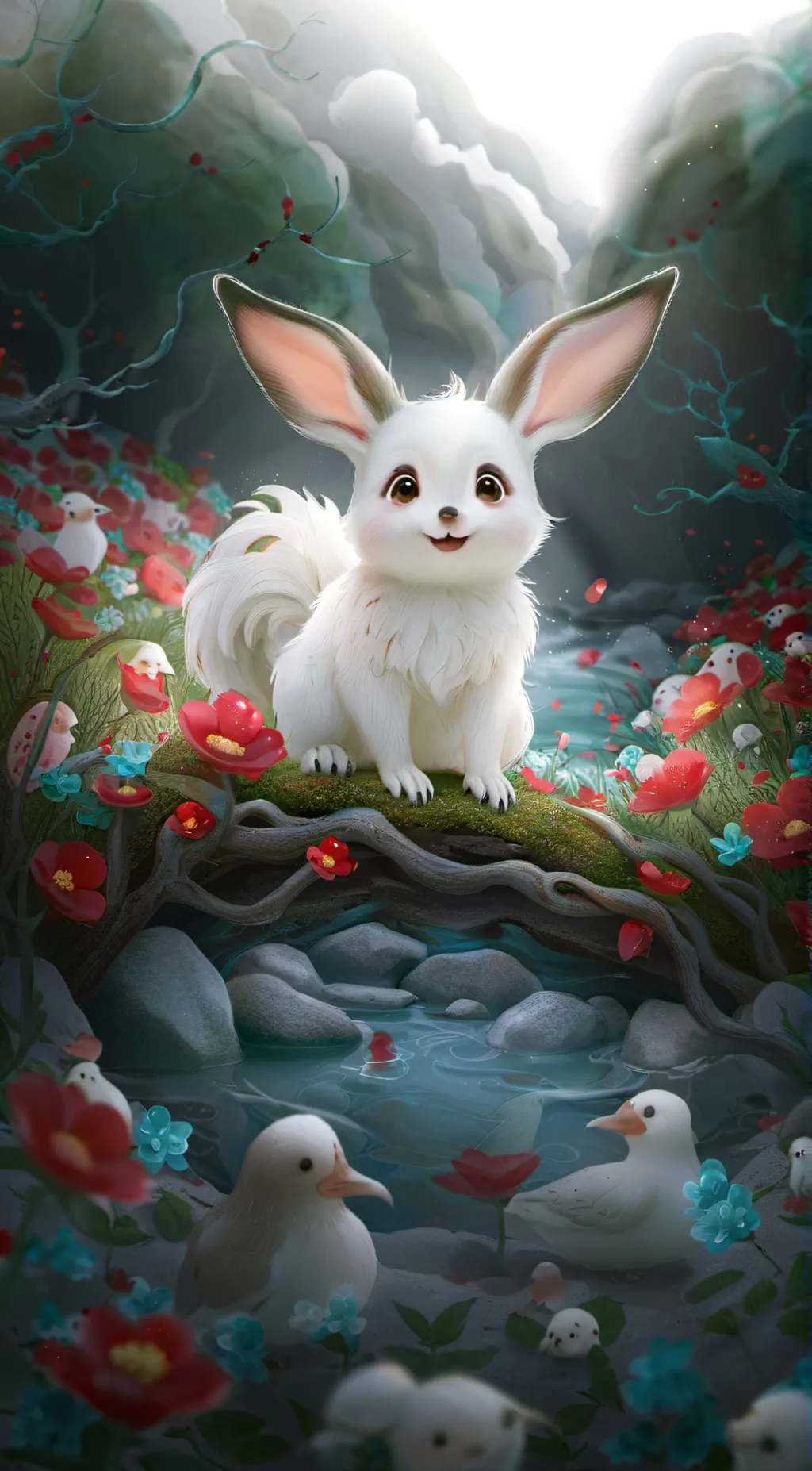 ai character: ᗩᒪOᕼᗩ  background