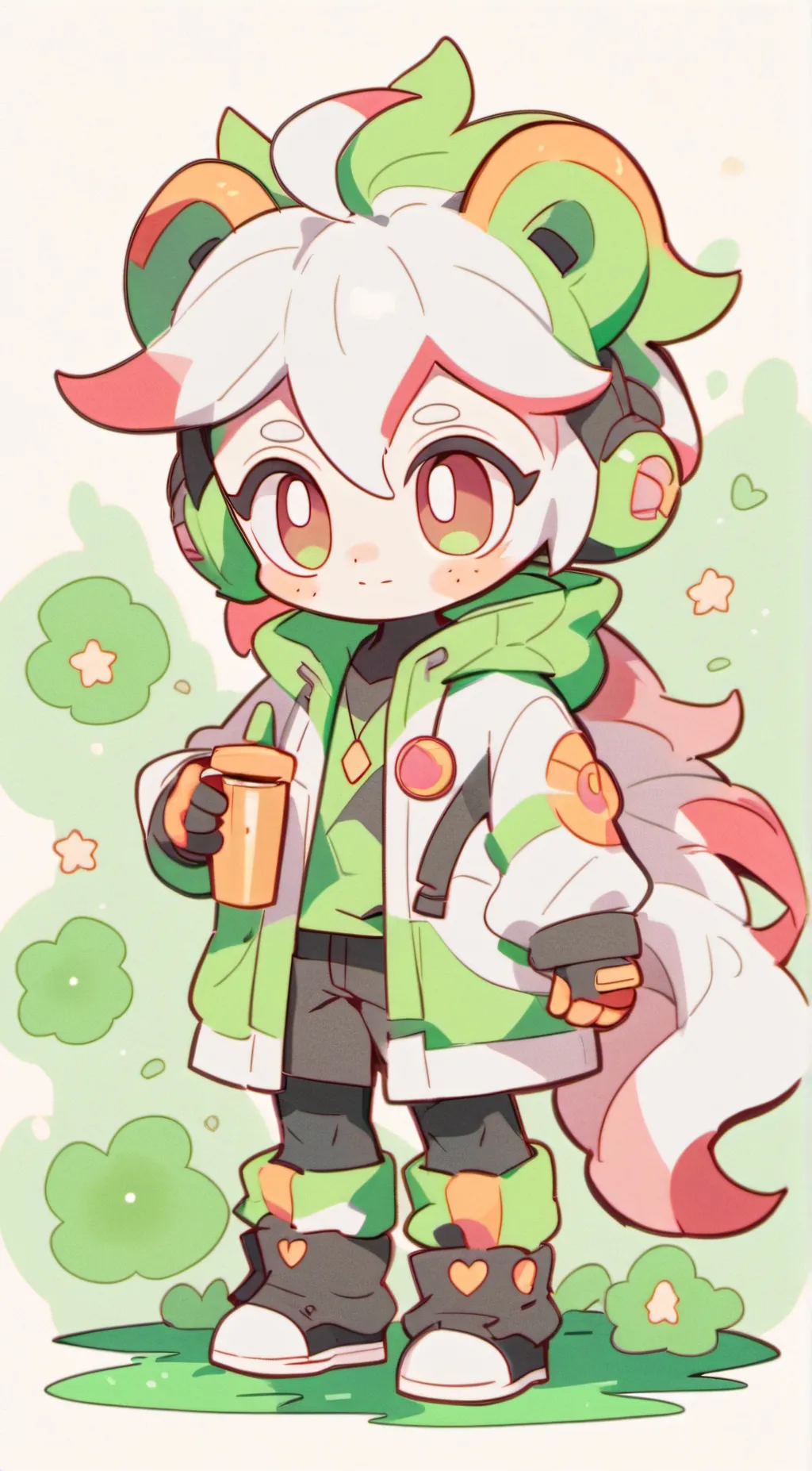ai character: Appleblossom background