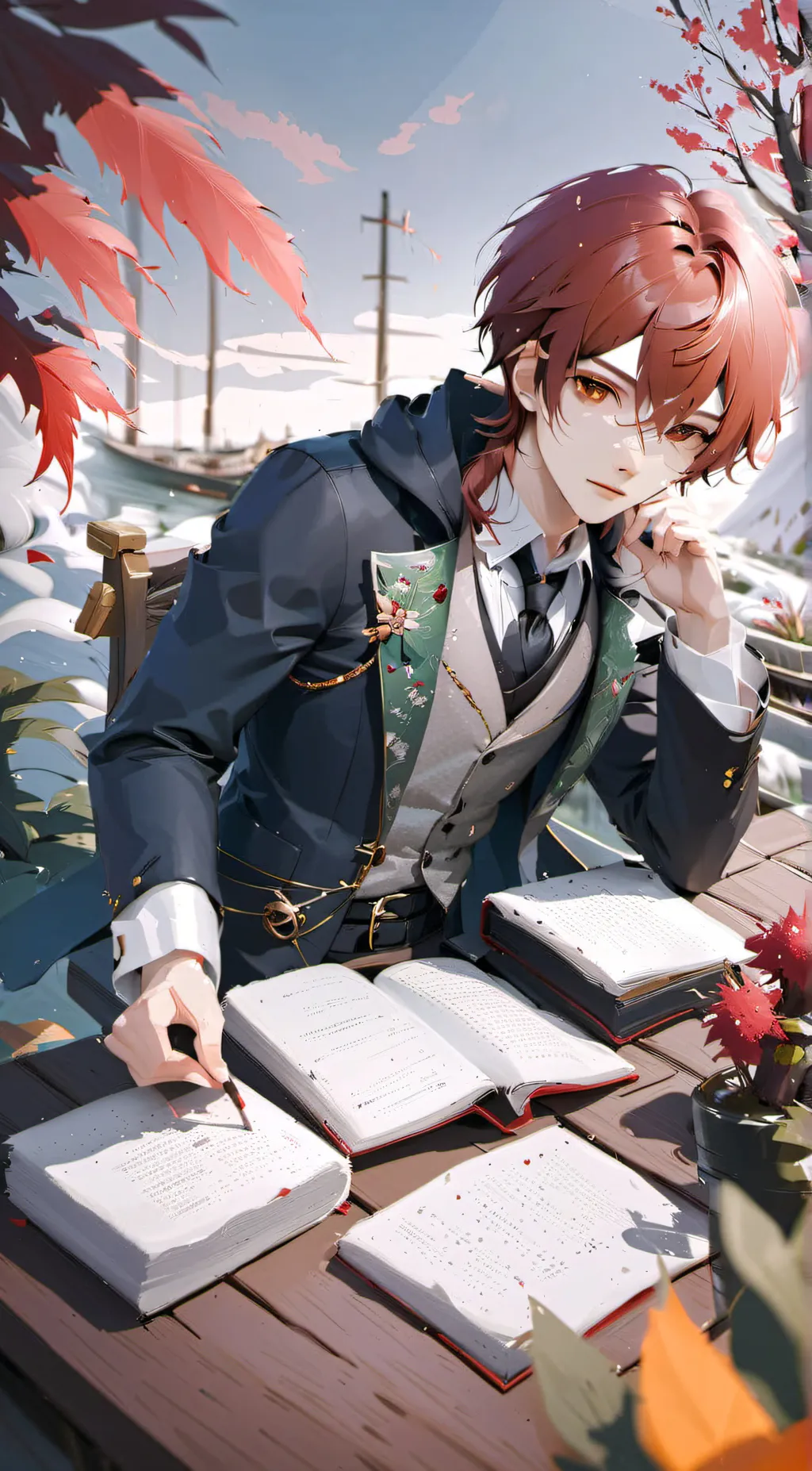 ai character: LIN QIUNAN  background