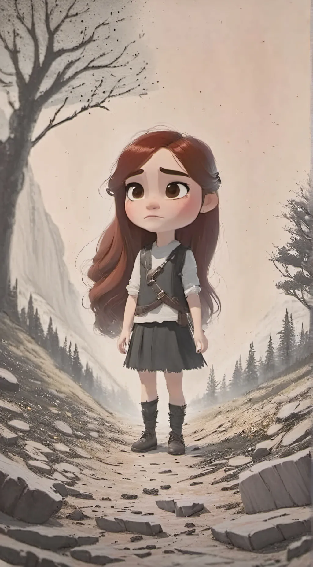 ai character: Child Nimona background