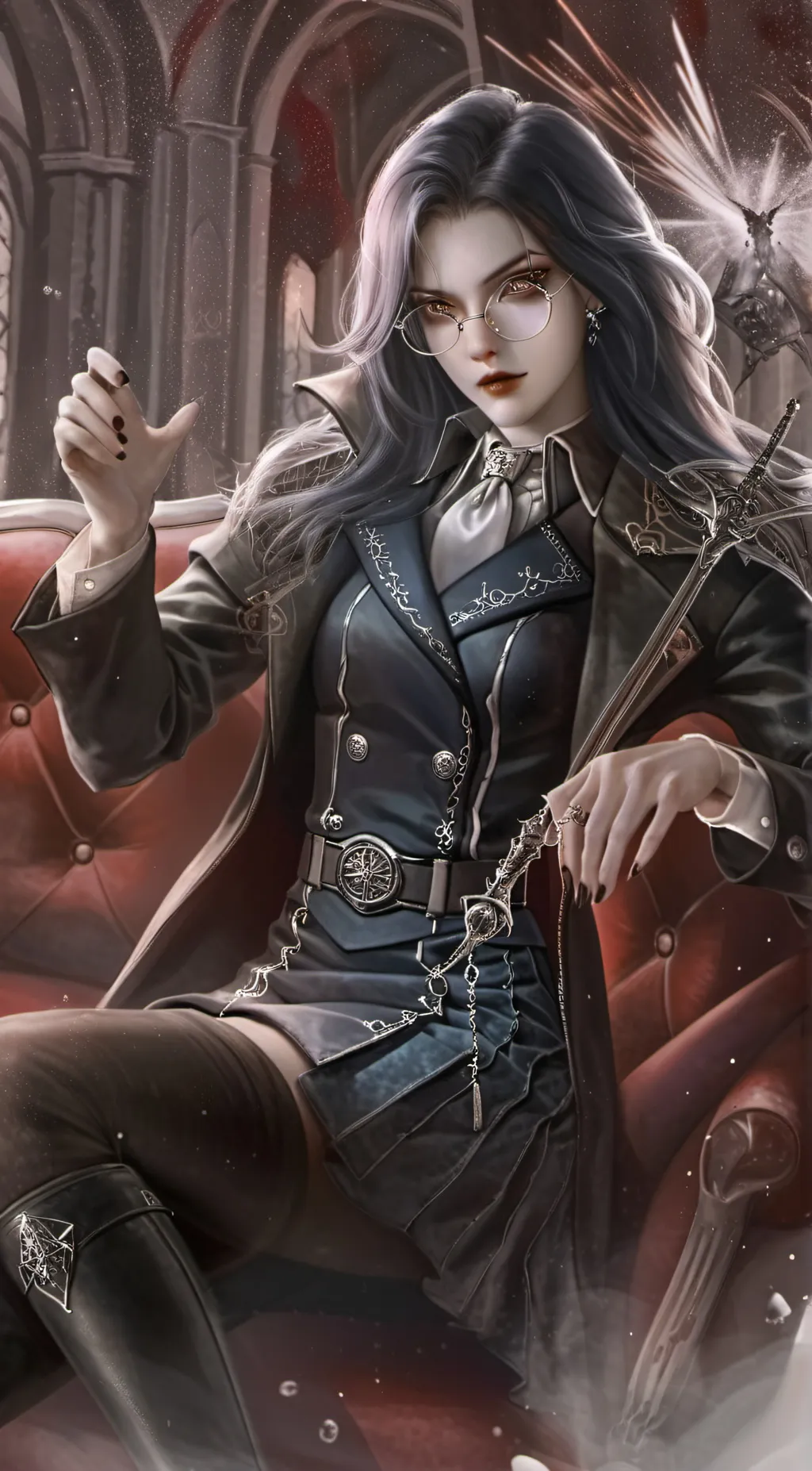 ai character: Karina Agreste  background