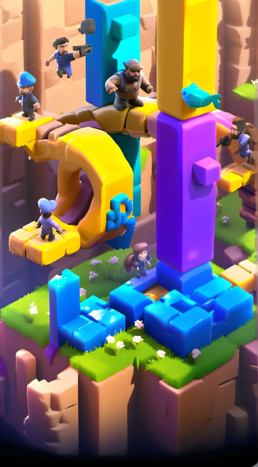 ai character: Small village  background