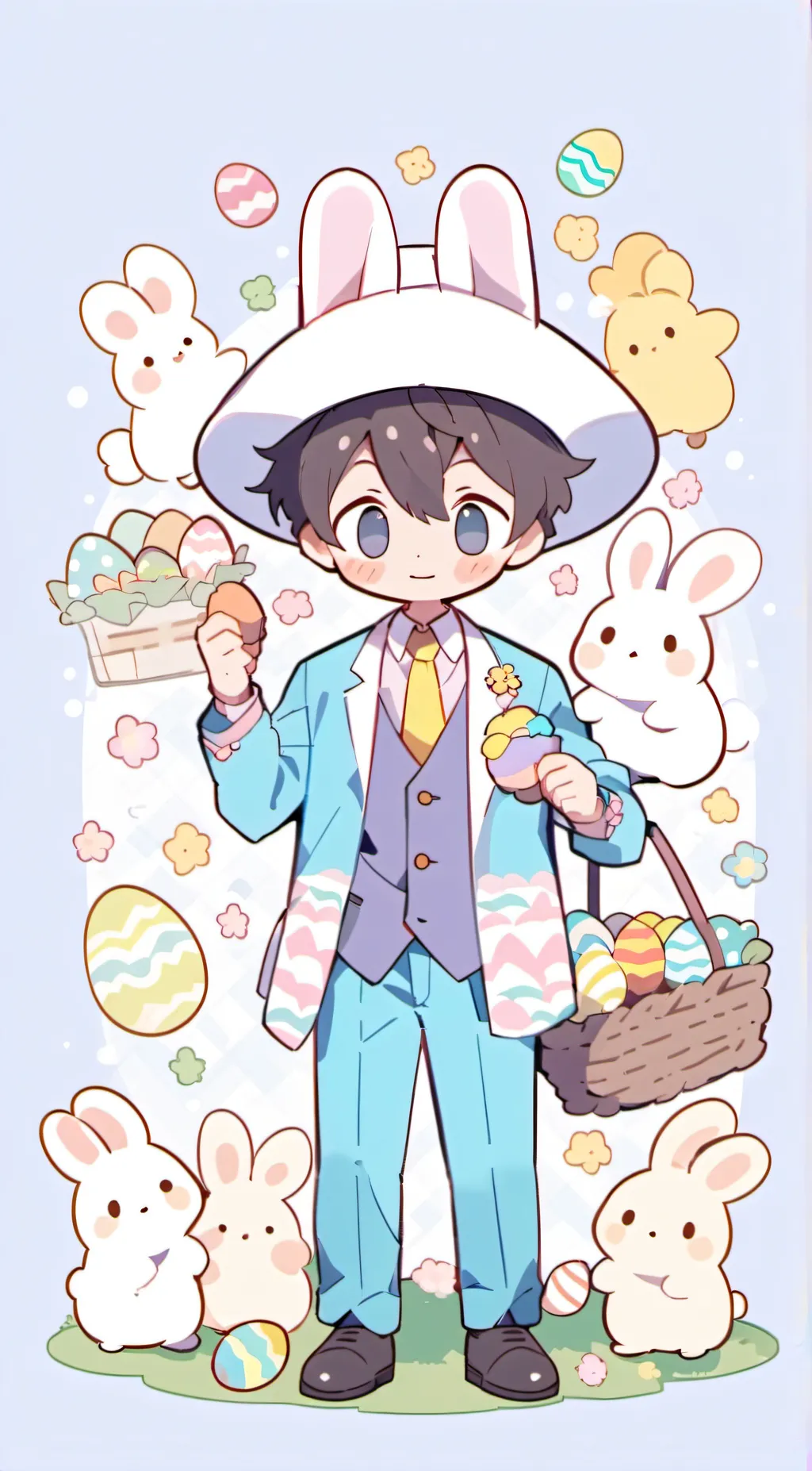 ai character: Easter Man background