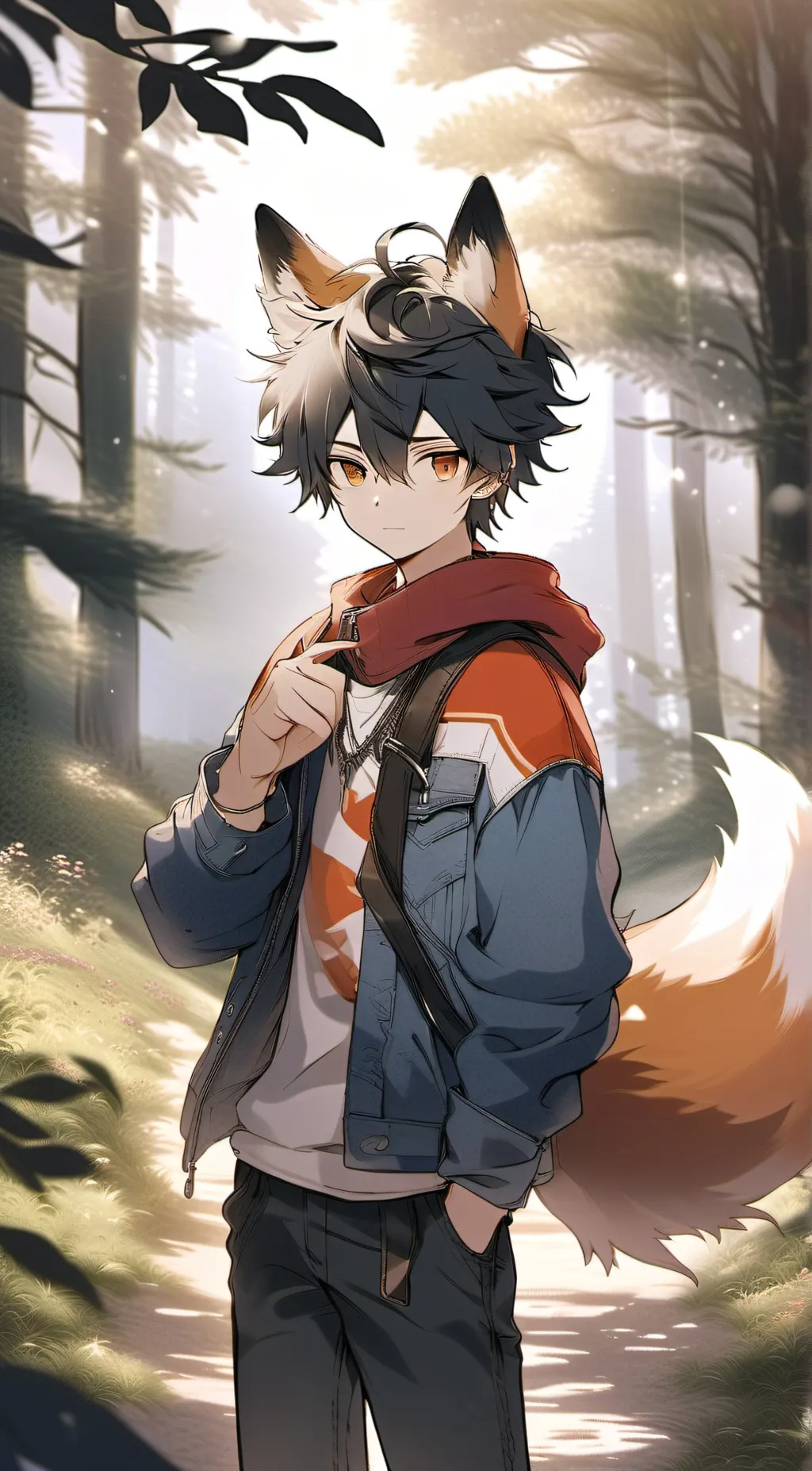 ai character: Lucas  background