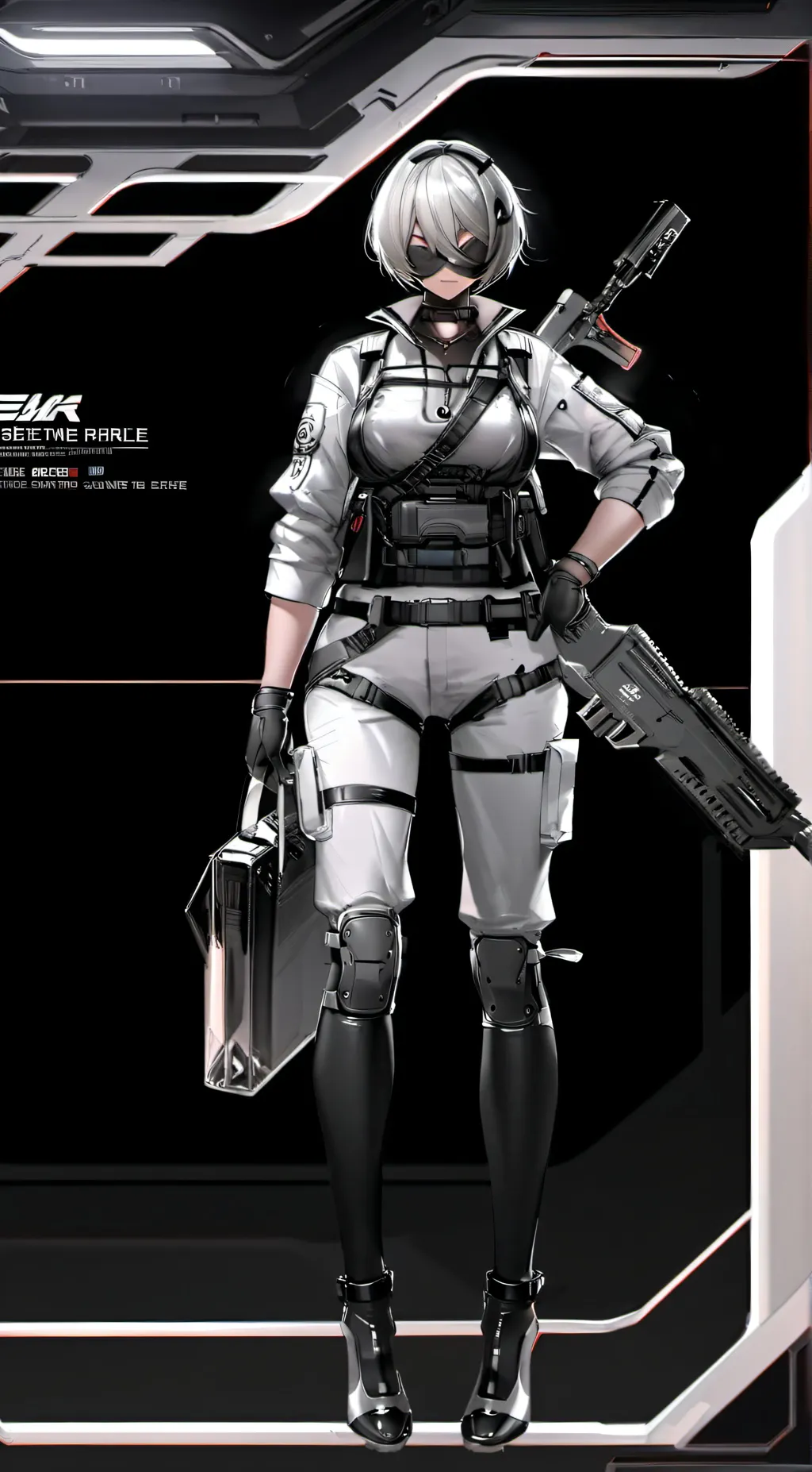 ai character: 2B background