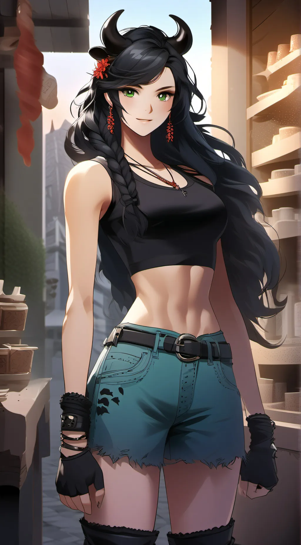ai character: Luna  background