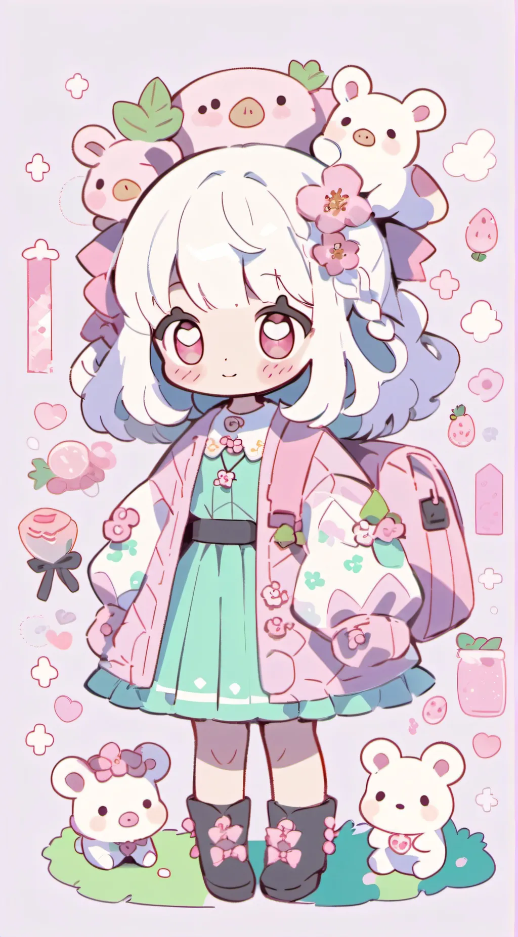 ai character: picky piggy  background