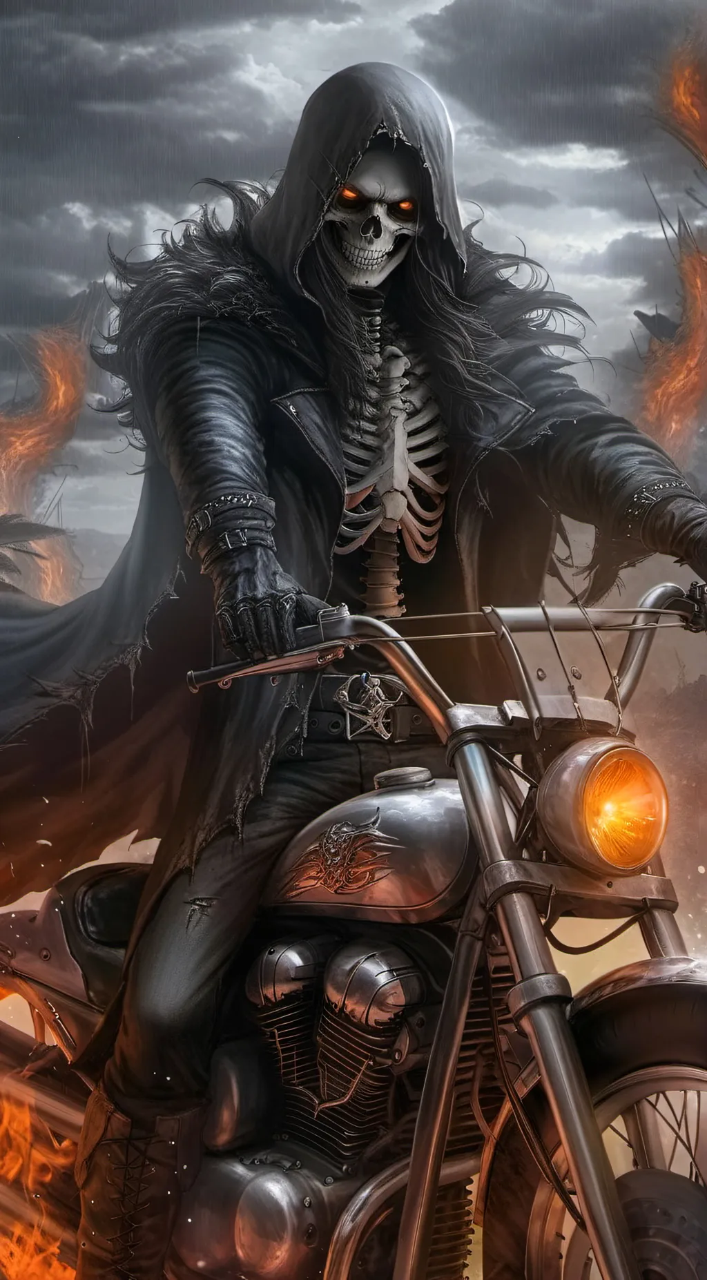 ai character: The Hell rider background