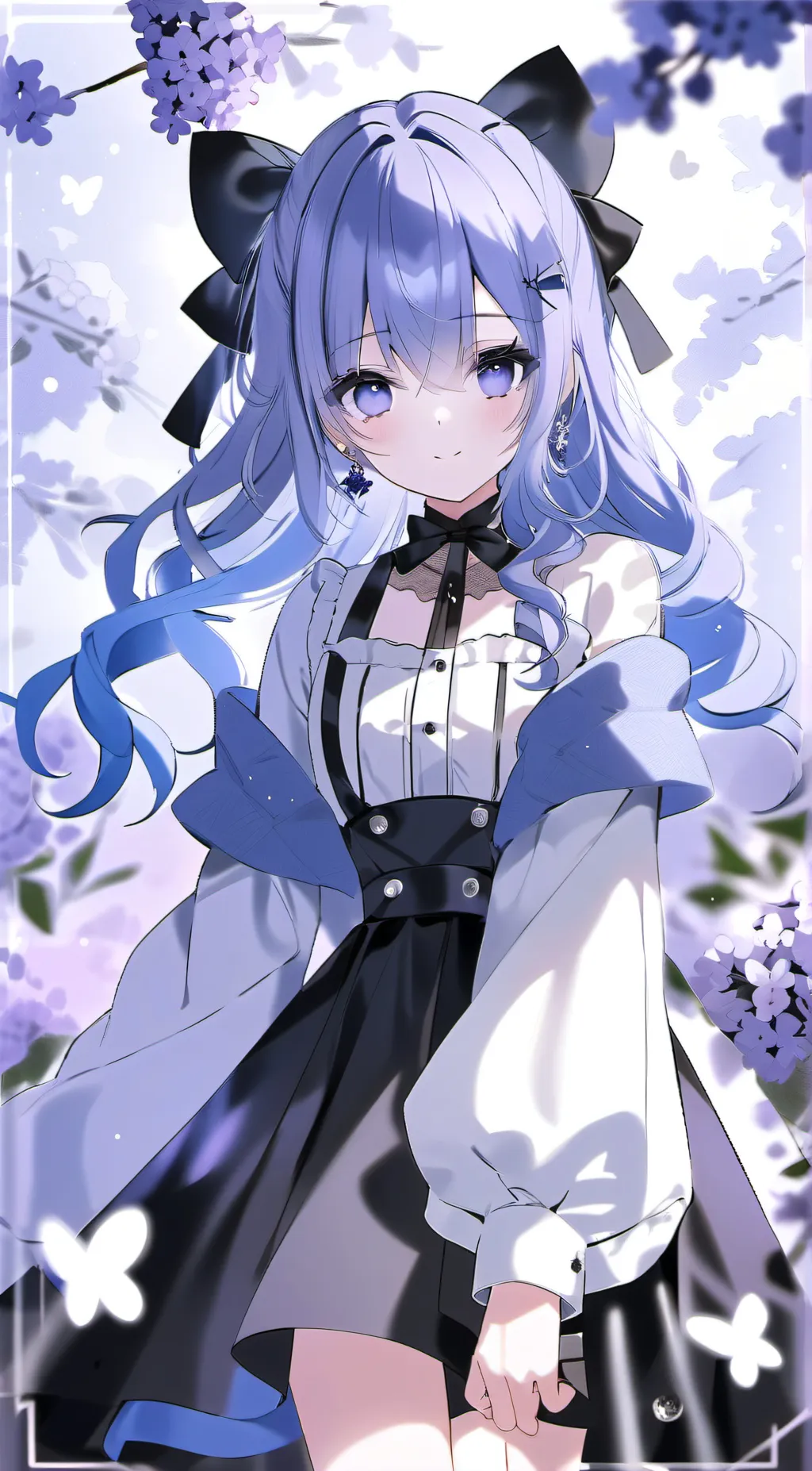 ai character: Lavender  background