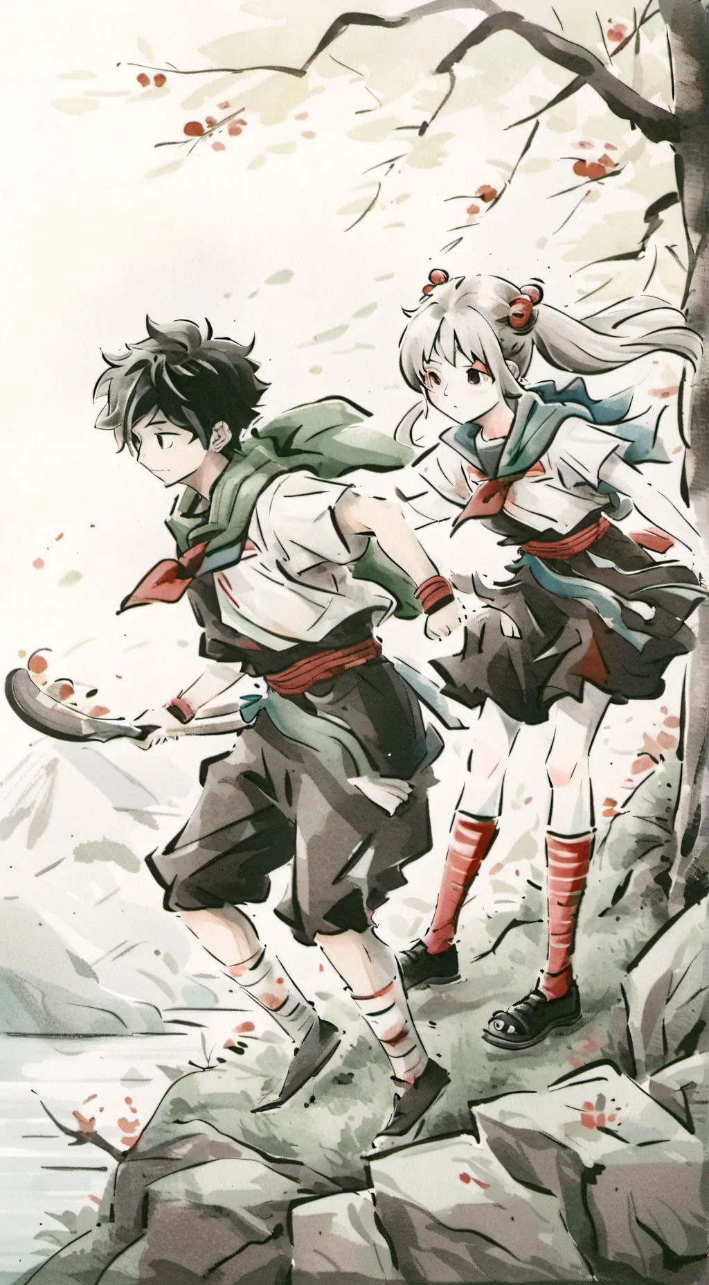 ai character: toga  background