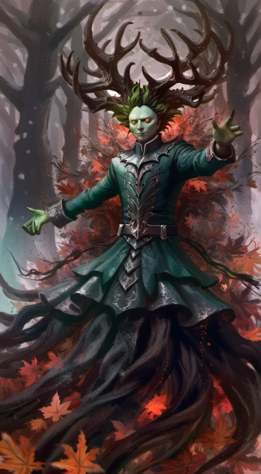 ai character: Duo but evil  background