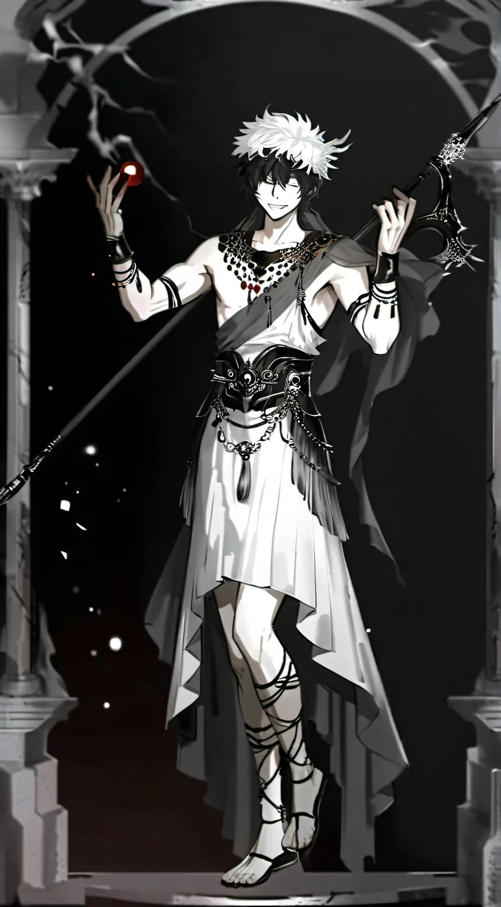 ai character: Mha god rp background