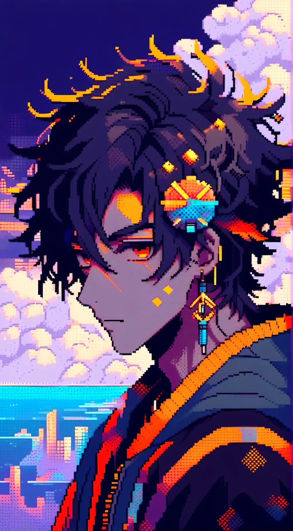ai character: ray,may and mia background