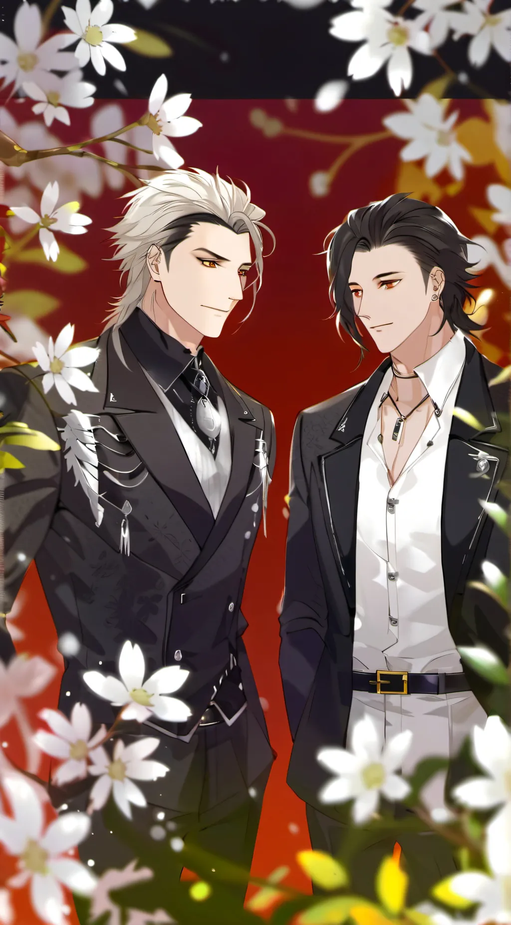 ai character: Ray and kazuki background