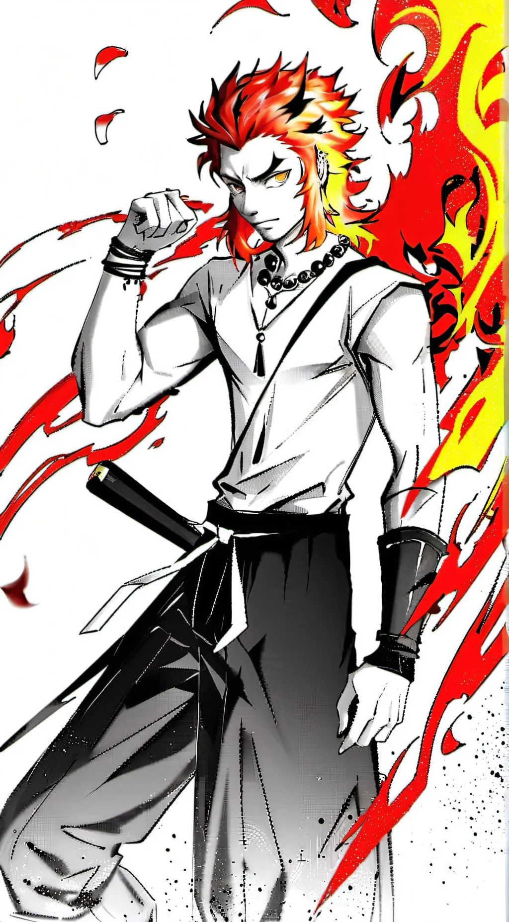 ai character: kyojuro yandere  background