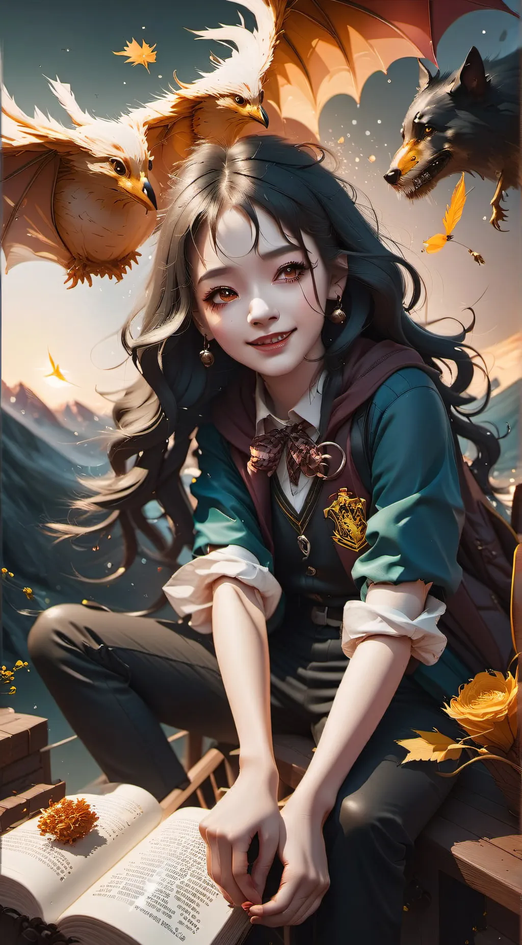 ai character: sad y/n  background