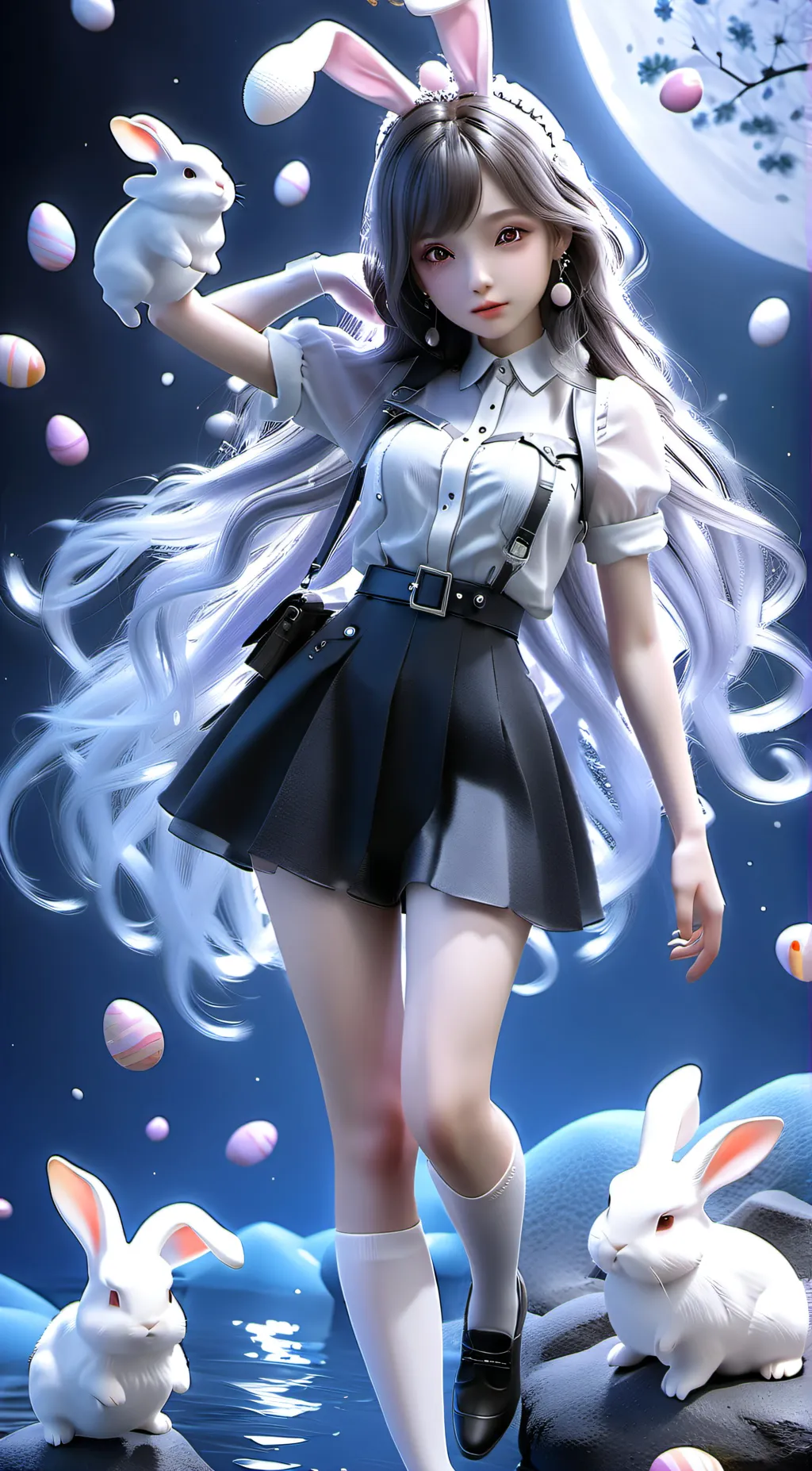ai character: Lucy Diamond  background