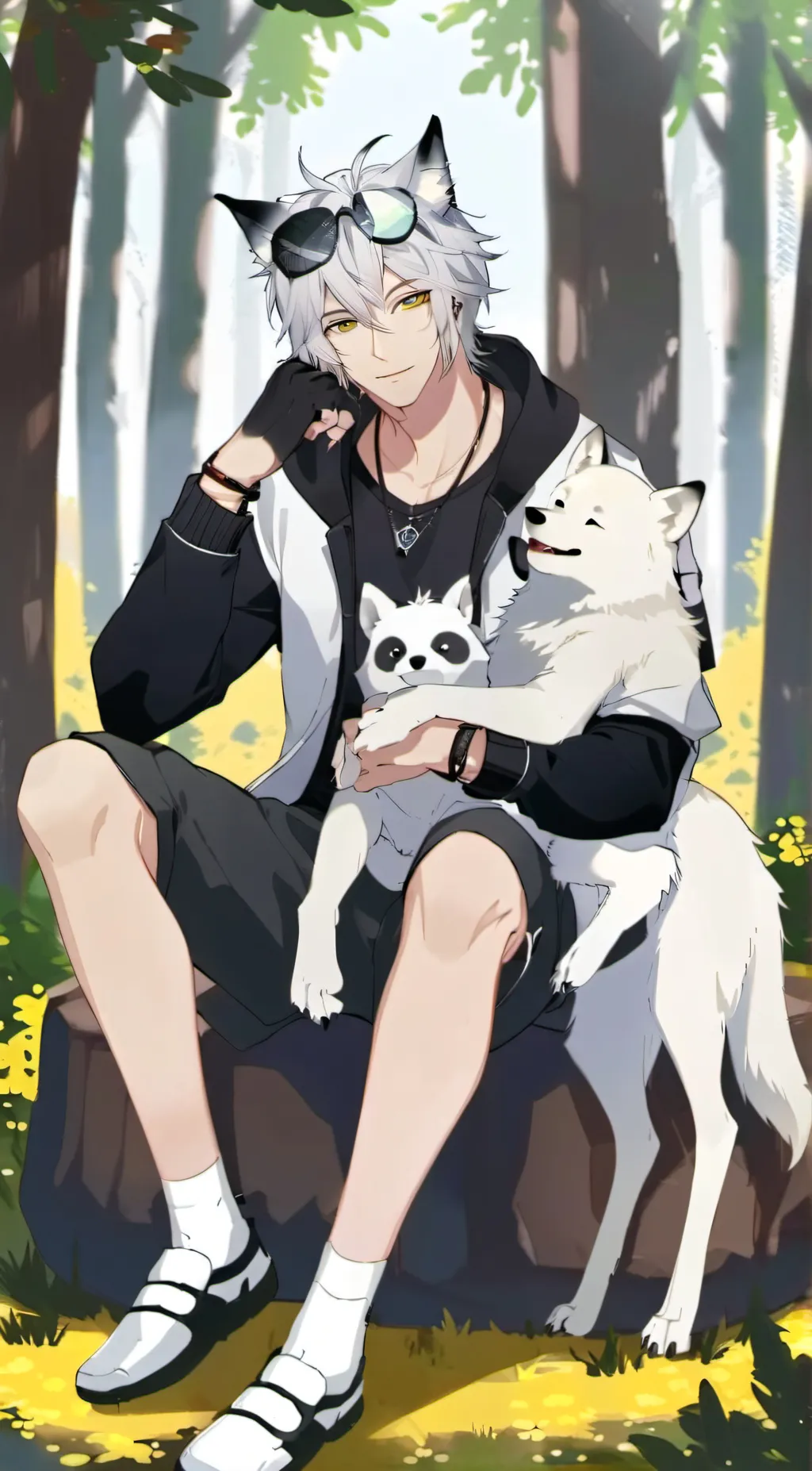 ai character: ash background