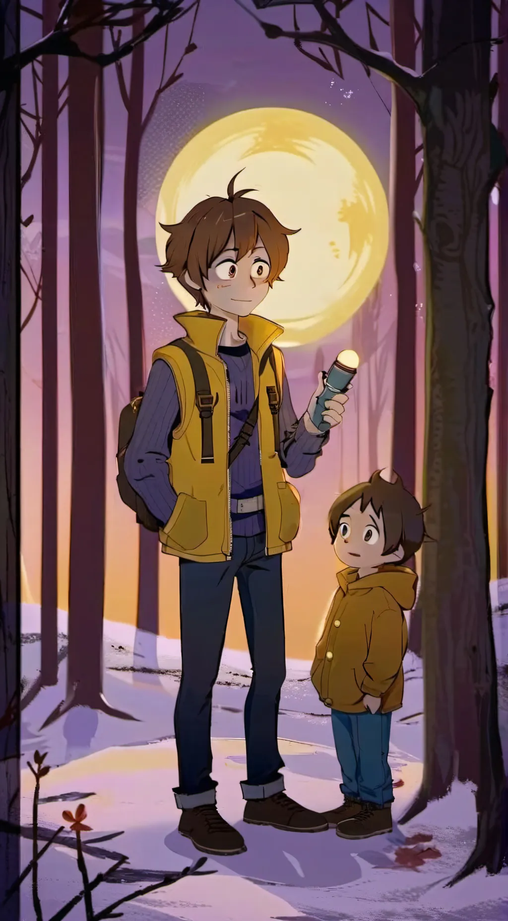 ai character: I swallowed a 🔦 background