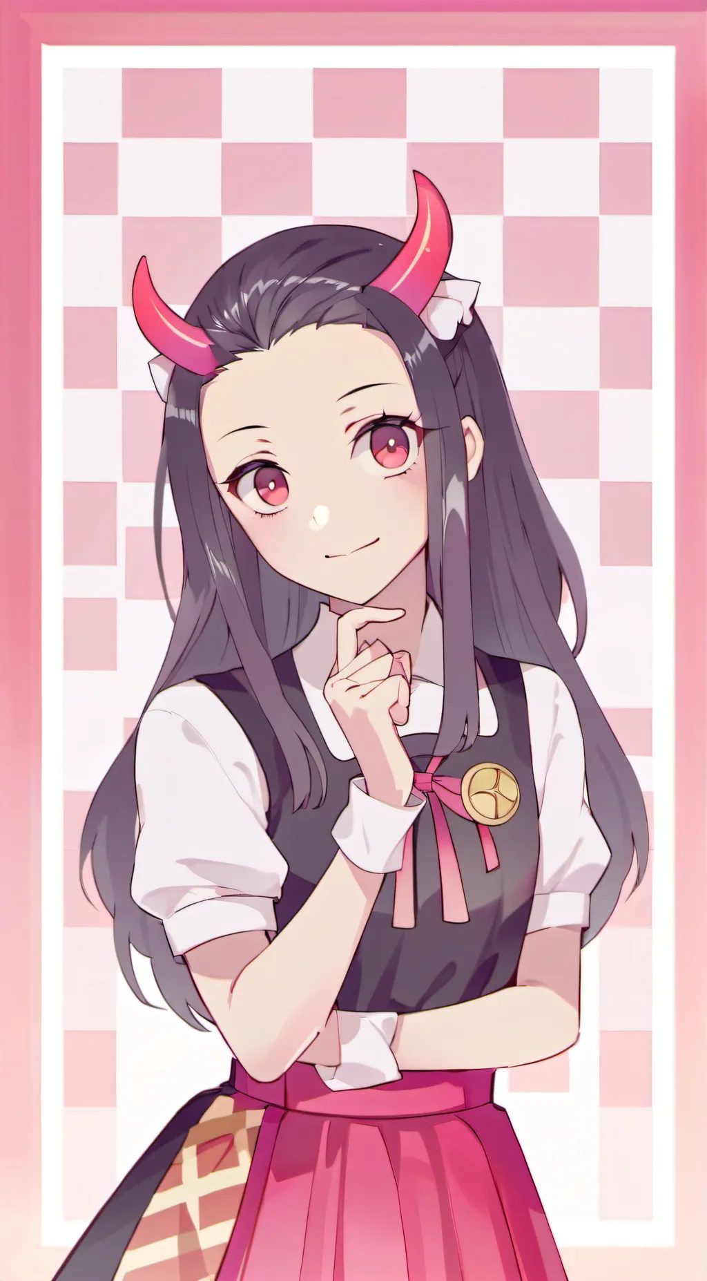ai character: Nezuko background