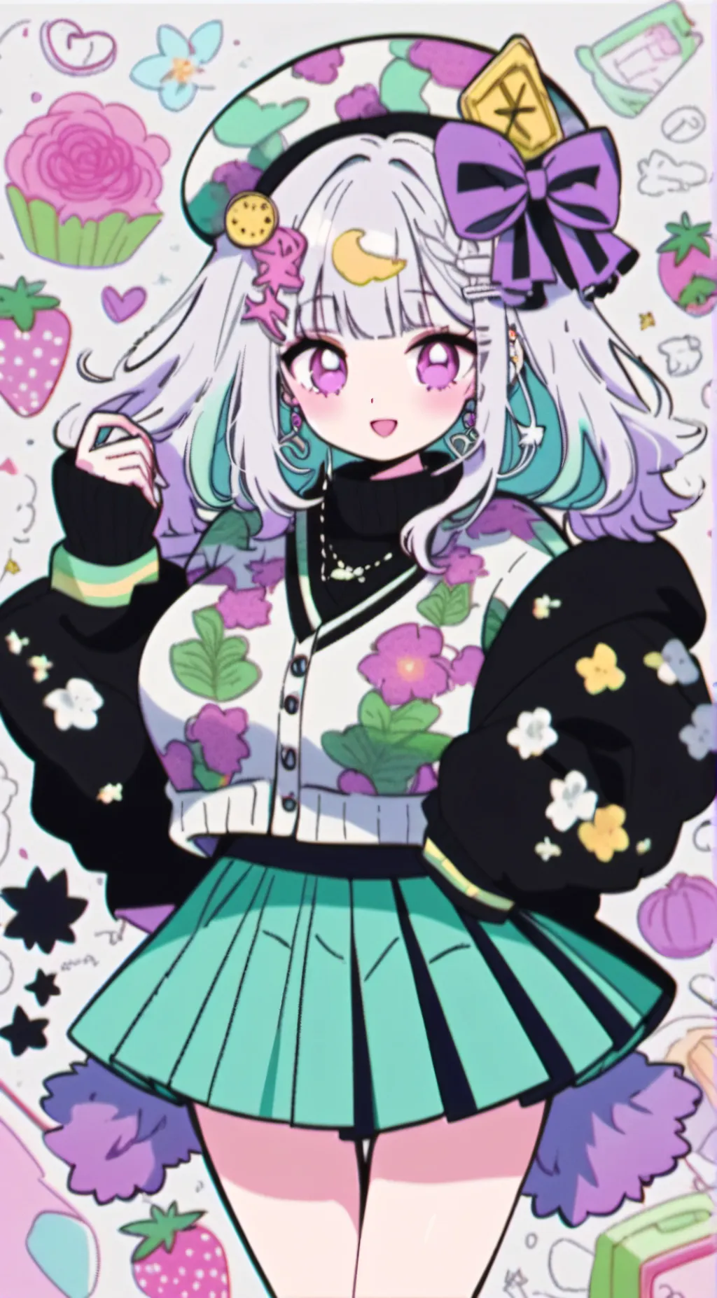ai character: gl heat girl background