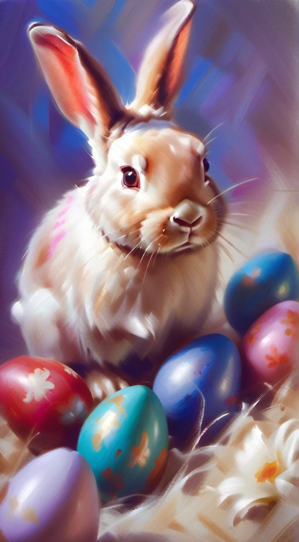 ai character: happy easter background