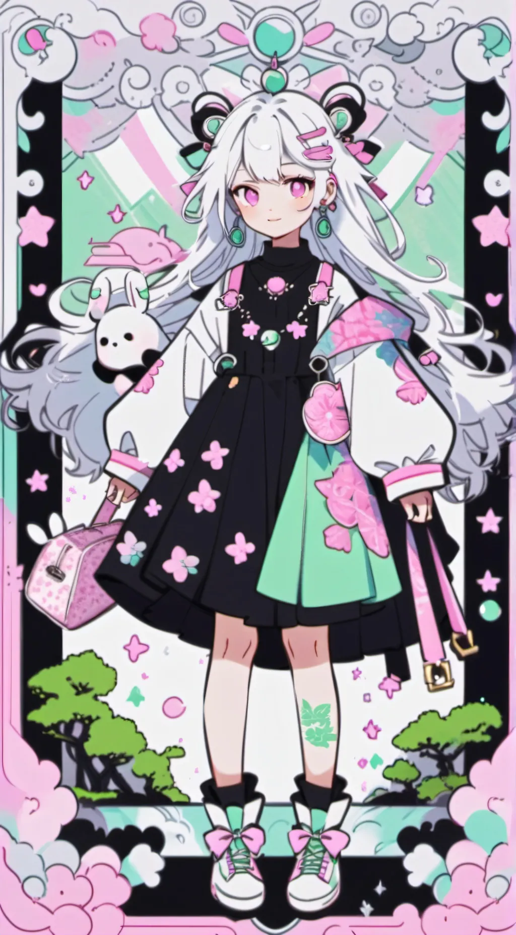ai character: dogxspace angel background