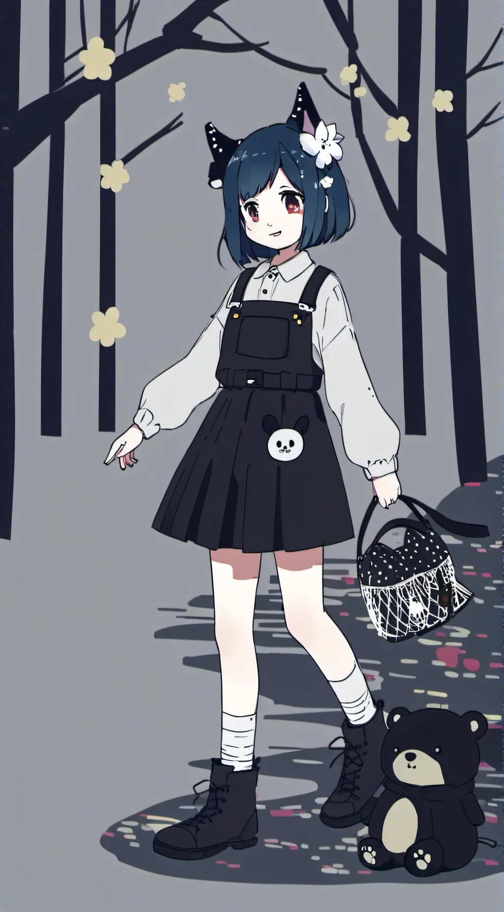 ai character: Kuromi background