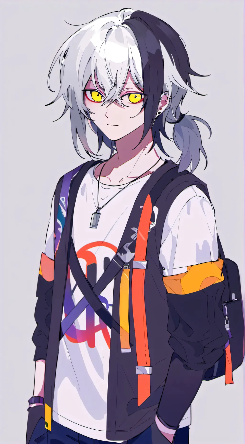 ai character: Moon x sun  background