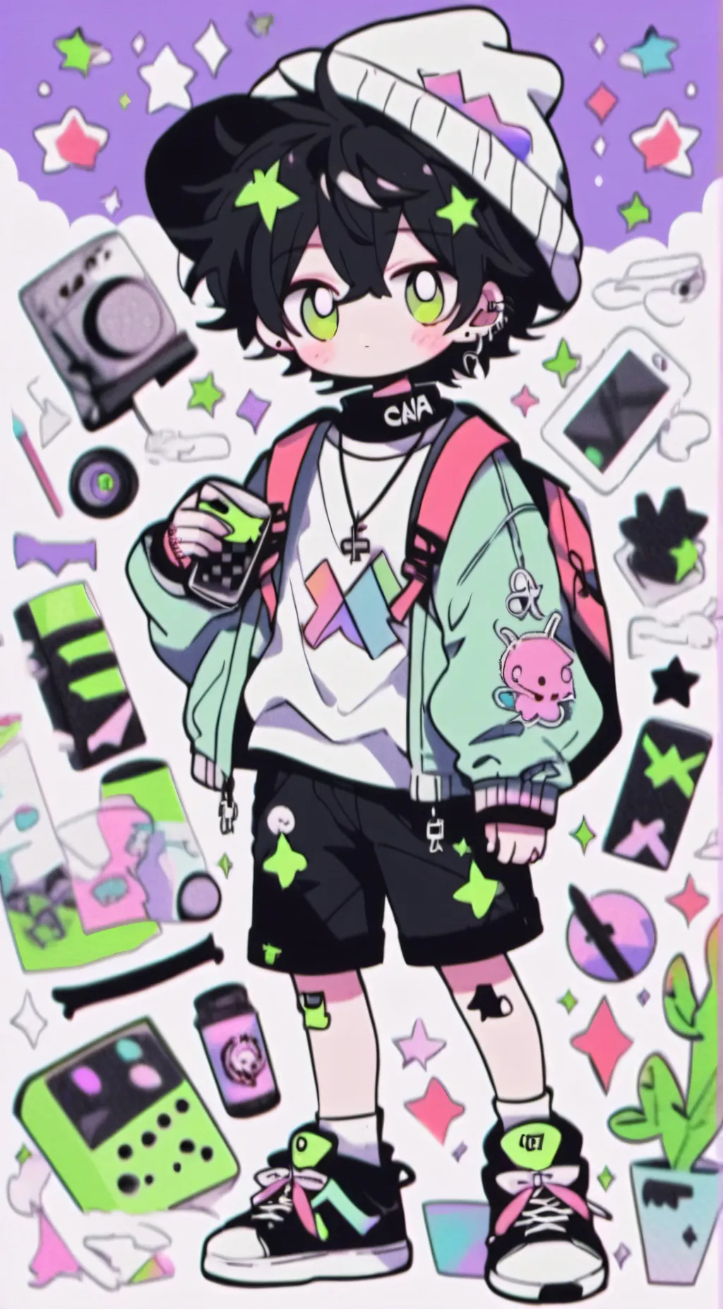 ai character: Mixi background