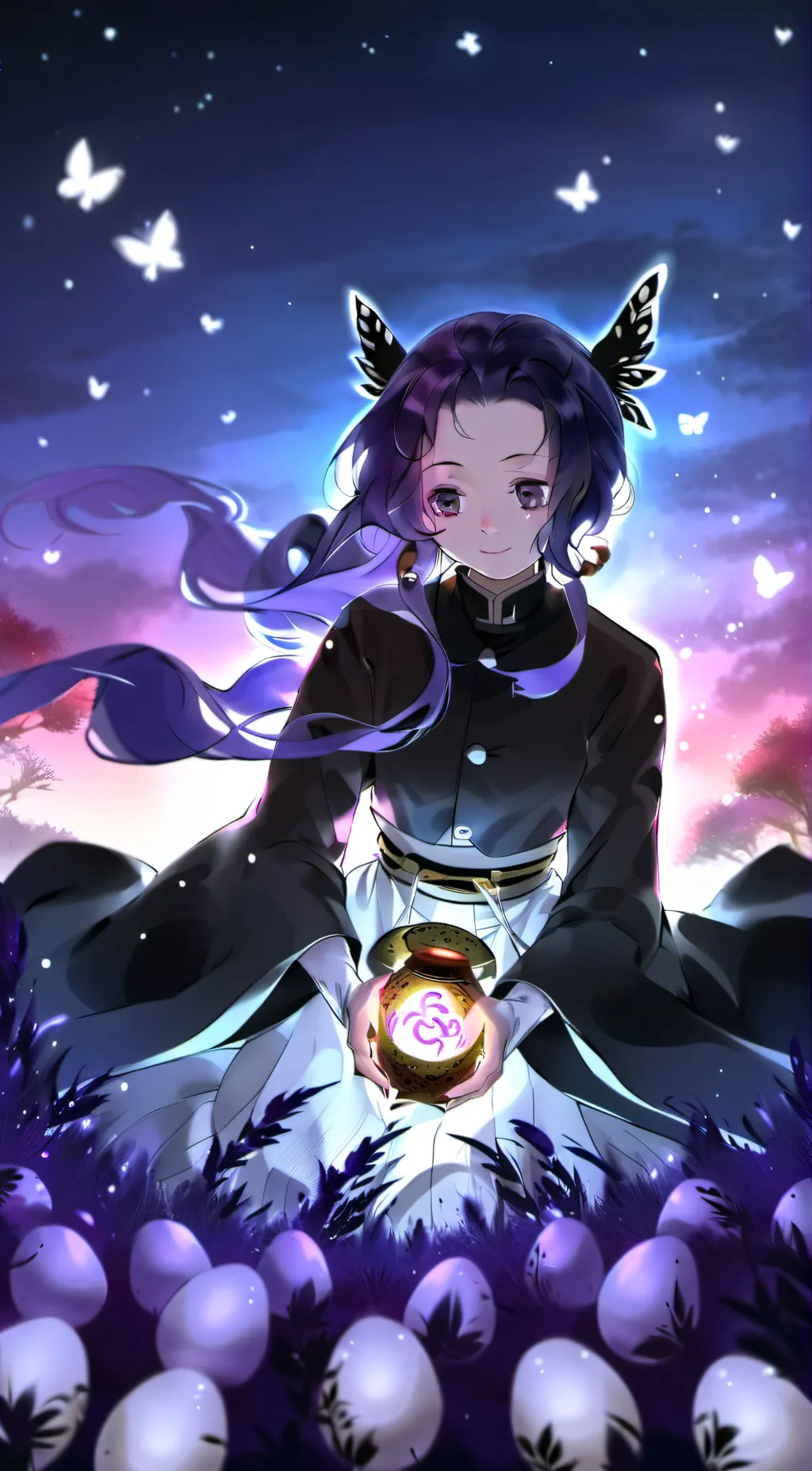 ai character: DemonSlayer Easter background