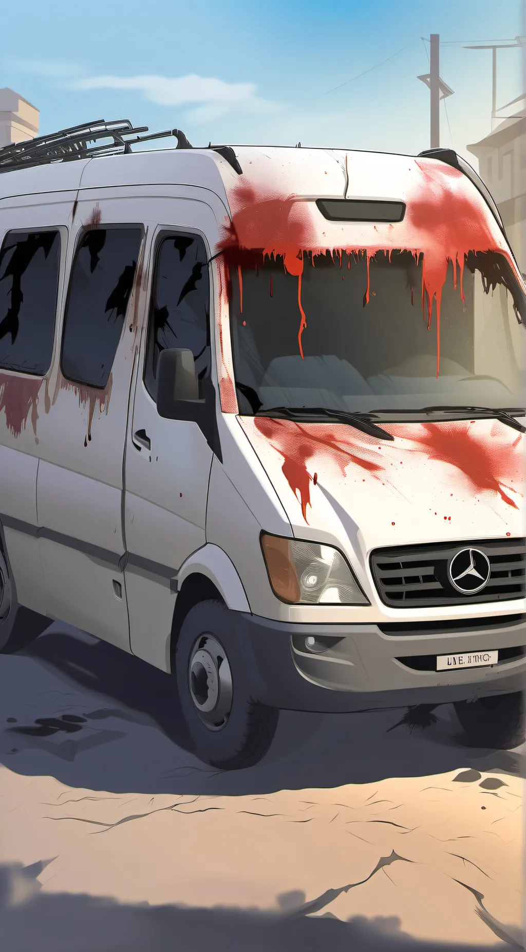 ai character: H.H. Zombie van background