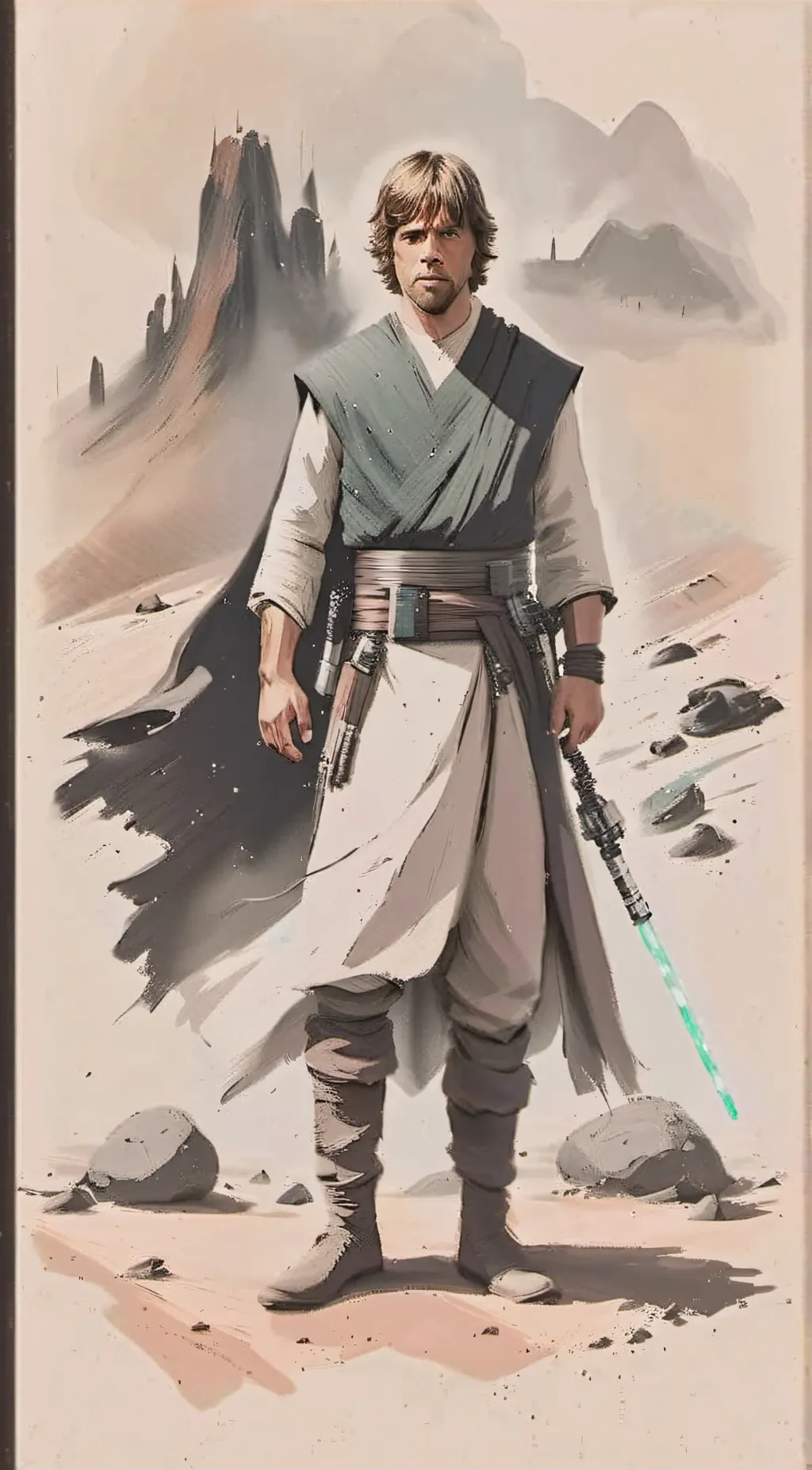 ai character: Luke Skywalker background