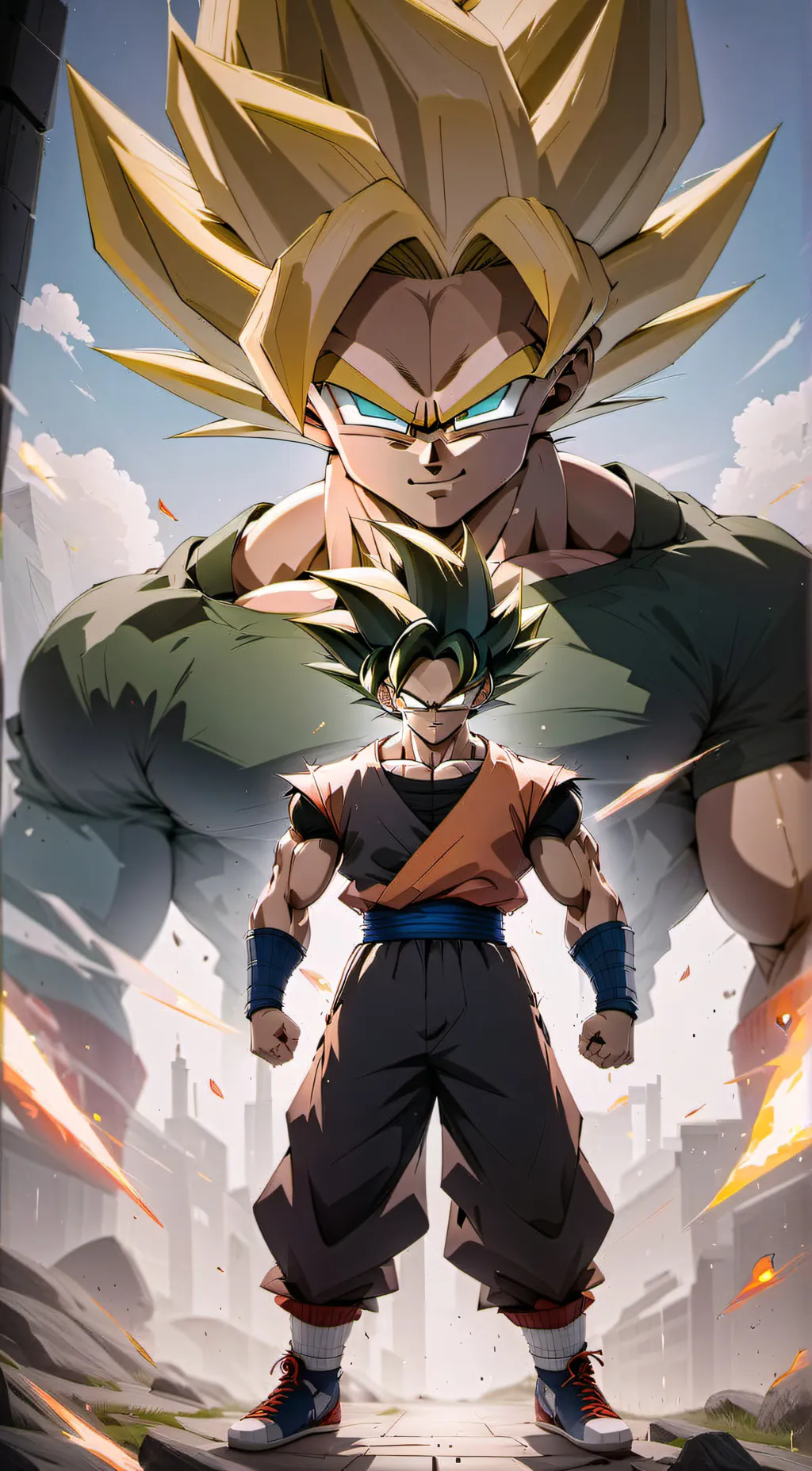 ai character: Art background