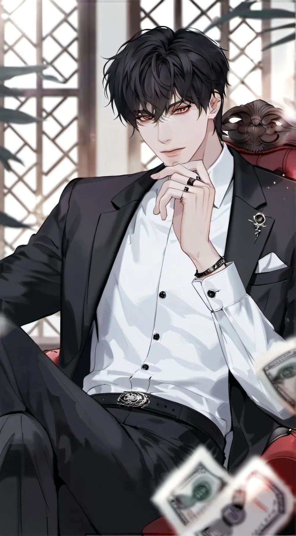 ai character: •|✝︎|Levi|✝︎|• background