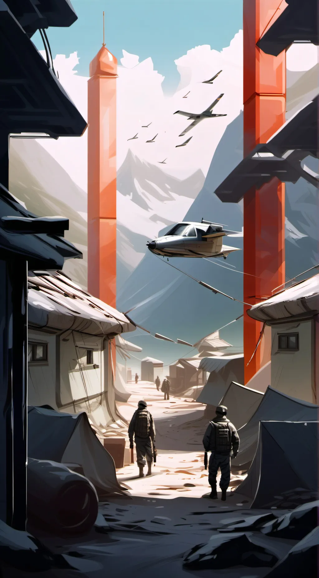 ai character: M....ay background