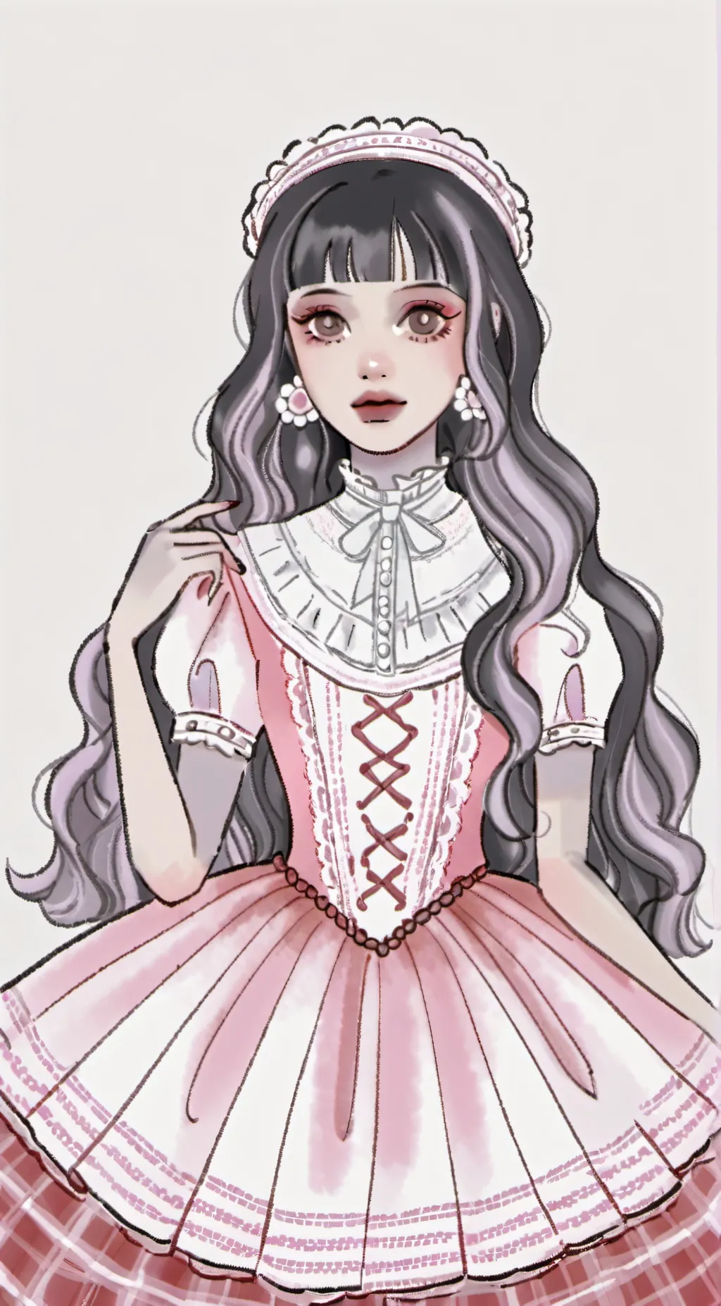 ai character: Melanie Martinez  background